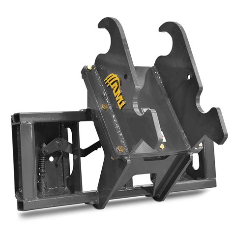 excavator skid steer adapter|excavator to skid steer attachment.